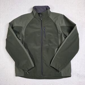 Black Diamond Jacket Men Size Medium Olive Green Full Zip High Line Weather Gear